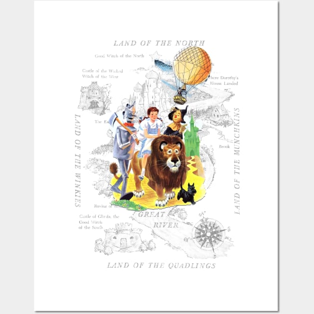 Vintage Wizard of Oz Classic Wall Art by Joaddo